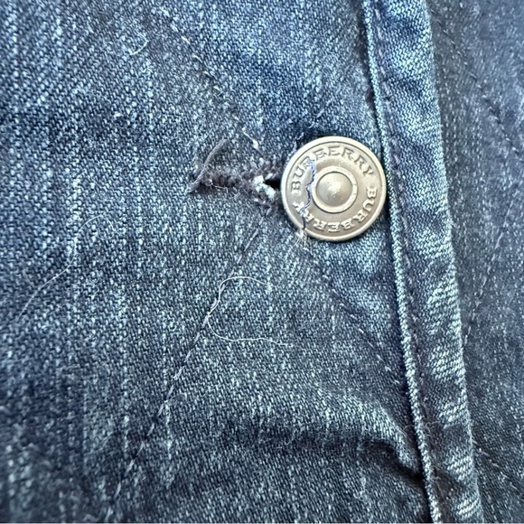 Burberry Baby kid vest jacket denim jean 10T Burberry blue - Picture 2 of 6